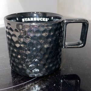 New Starbucks black metallic mug